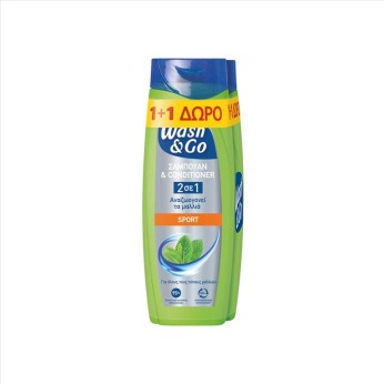 WASH&GO SHAMPOO 360ml (1+1) 2in1 SPORT