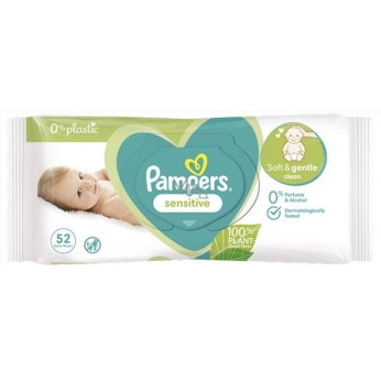 PAMPERS BABY WIPES 52τεμ SENSITIVE