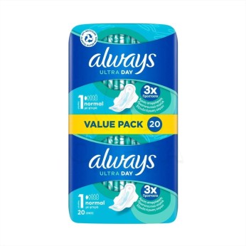 ALWAYS ΣΕΡΒΙΕΤΑ ULTRA NORMAL PLUS 20τεμ WITH WINGS