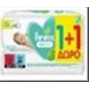 PAMPERS ΜΩΡ/ΛΑ 52τεμ (1+1) SENSITIVE