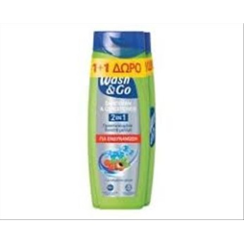 WASH&GO SHAMPOO 360ml (1+1) 2in1 FORTYFYING