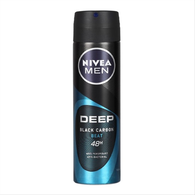 NIVEA DEO SPRAY 150ml DEEP BLACK CARBON (M) NIVEA DEO SPRAY 150ml DEEP BLACK CARBON (M)