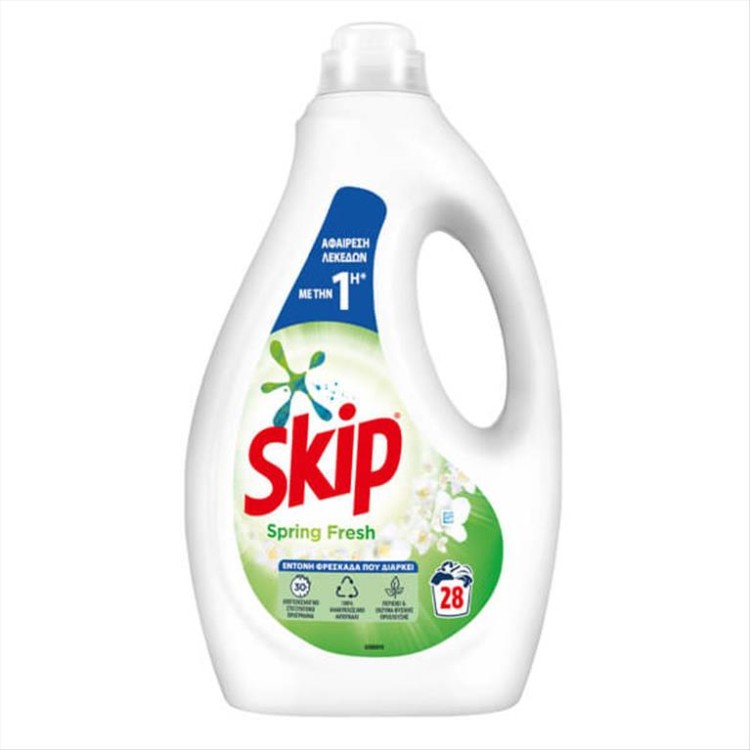 SKIP ΥΓΡΟ ΠΛΥΝΤΗΡΙΟΥ 28μεζ (1,4L) SPRING FRESH