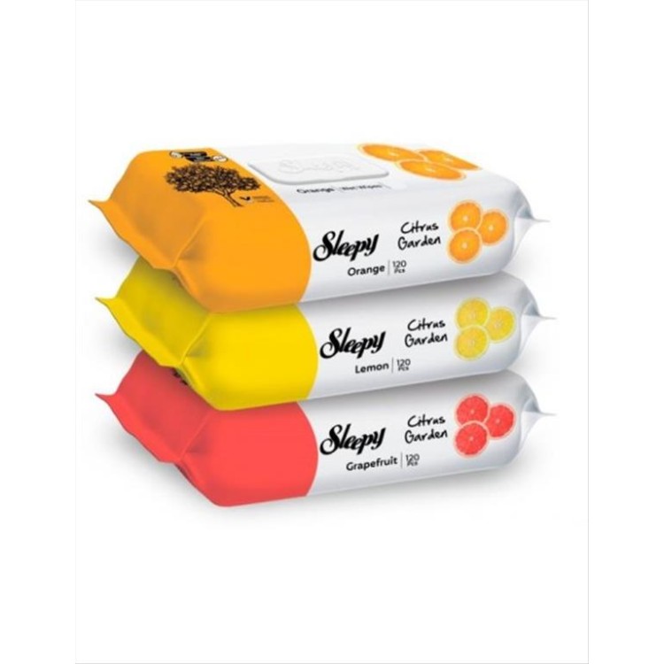 SLEEPY WET WIPES 120τεμ. CITRUS