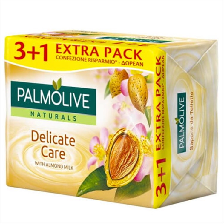 PALMOLIVE ΣΑΠΟYΝΙ 90g (3+1) MILK & ALMOND PALMOLIVE ΣΑΠΟYΝΙ 90g (3+1) MILK & ALMOND