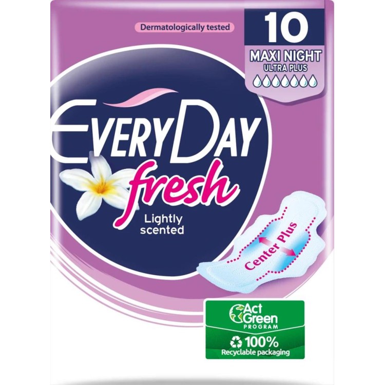 EVERY DAY ΣΕΡΒΙΕΤΑ FRESH MAXI NIGHT 10τεμ