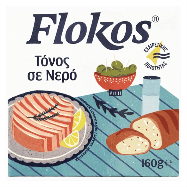 FLOKOS ΤΟΝΟΣ 160g ΣΕ ΝΕΡΟ