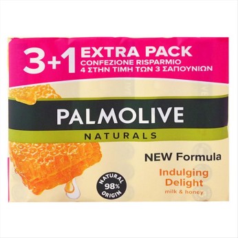 PALMOLIVE ΣΑΠΟYΝΙ 90g (3+1)  MILK & HONEY