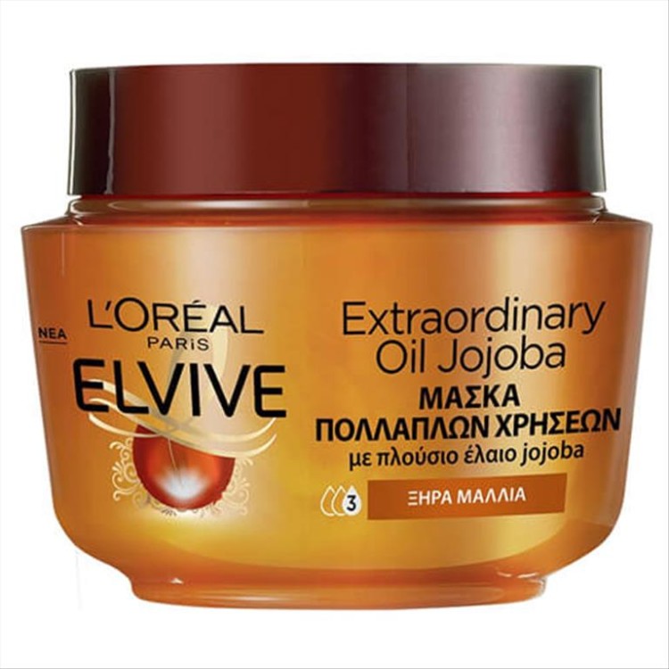 ELVIVE ΜΑΣΚΑ ΜΑΛΛΙΩΝ 300ml EXTRA OIL JOJOBA ELVIVE ΜΑΣΚΑ ΜΑΛΛΙΩΝ 300ml EXTRA OIL JOJOBA