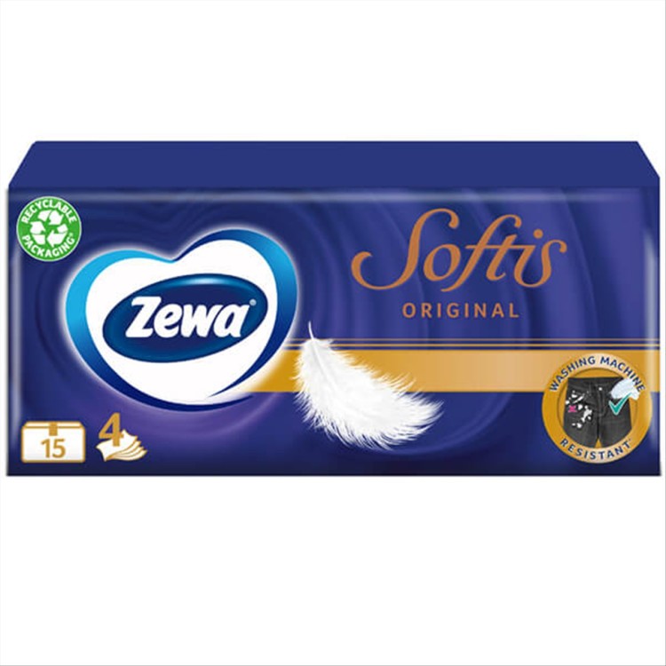 ZEWA SOFTIS ΧΑΡΤΟΜΑΝΤΗΛΑ 15τεμ ZEWA SOFTIS ΧΑΡΤΟΜΑΝΤΗΛΑ 15τεμ