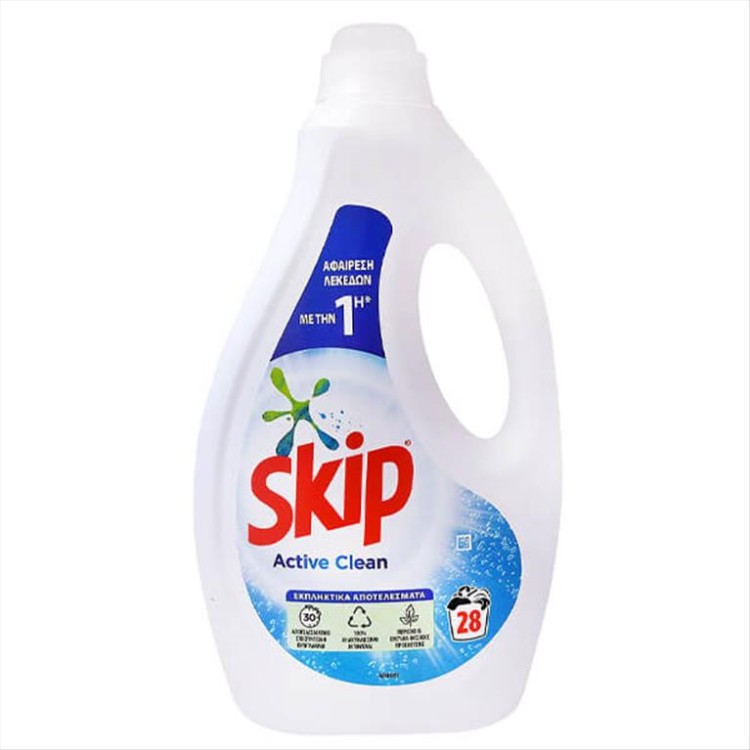 SKIP ΥΓΡΟ ΠΛΥΝΤΗΡΙΟΥ 28μεζ (1,4L) ACTIVE CLEAN