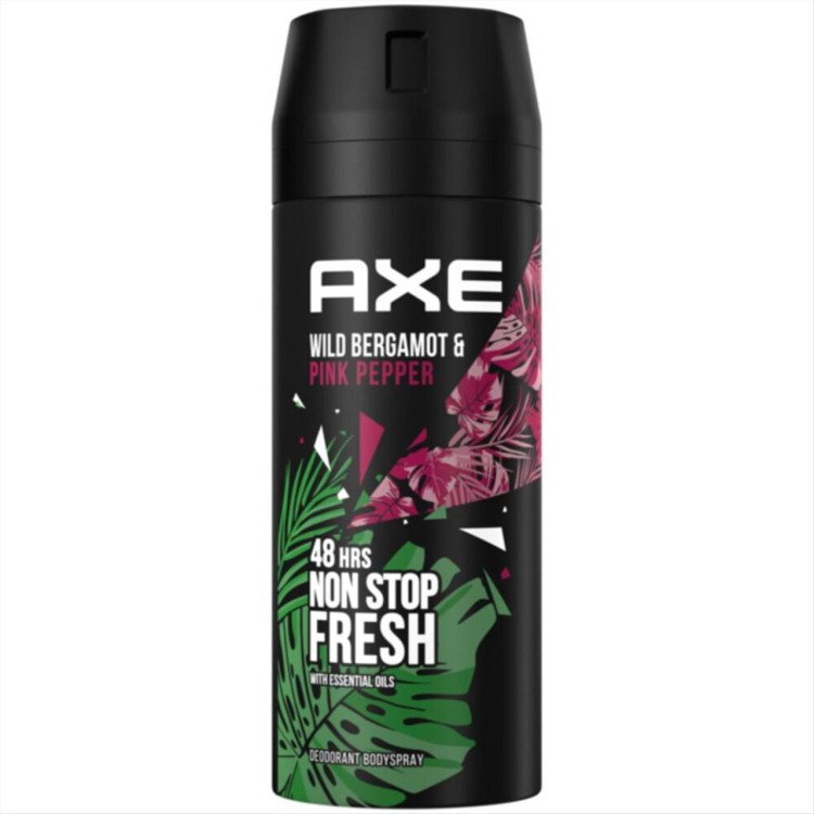 AXE DEO SPRAY 150ml WILD PERGAMONT & PINK PEPPER AXE DEO SPRAY 150ml WILD PERGAMONT & PINK PEPPER