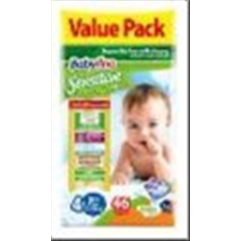 BABYLINO SENSITIVE MAXI PLUS N4+ 46τεμ (10-15kg)