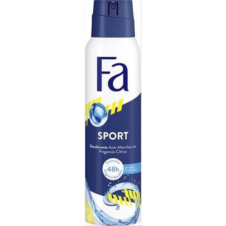 FA DEO SPRAY 150ml SPORT 48h 0% ALCOHOL
