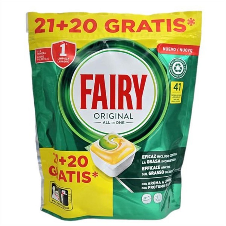 FAIRY CAPS ALL IN ONE 41τεμ (21+20) LEMON FAIRY CAPS ALL IN ONE 41τεμ (21+20) LEMON