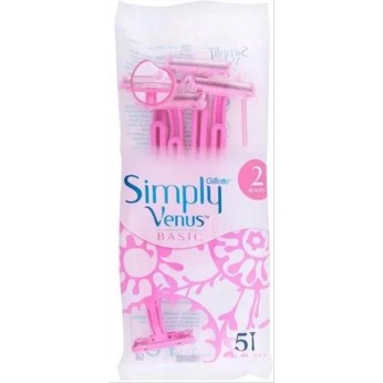 GILLETTE SIMPLY VENUS BASIC 5τεμ 2s