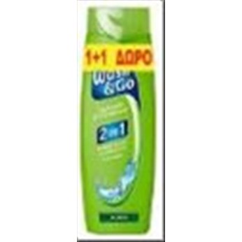 WASH&GO SHAMPOO 400ml 2in1 CLASSIC (1+1)