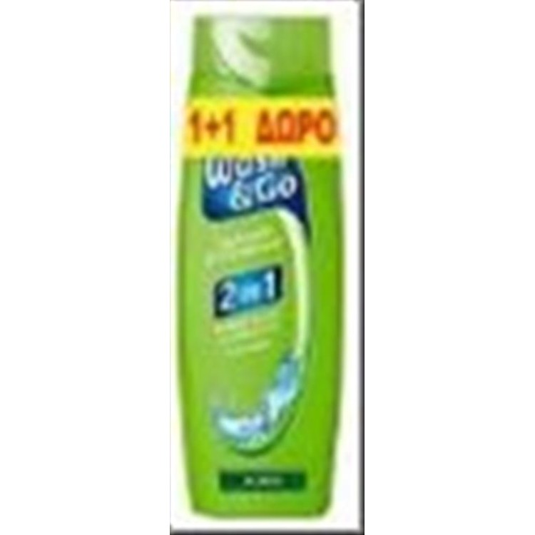 WASH&GO SHAMPOO 400ml 2in1 CLASSIC (1+1)