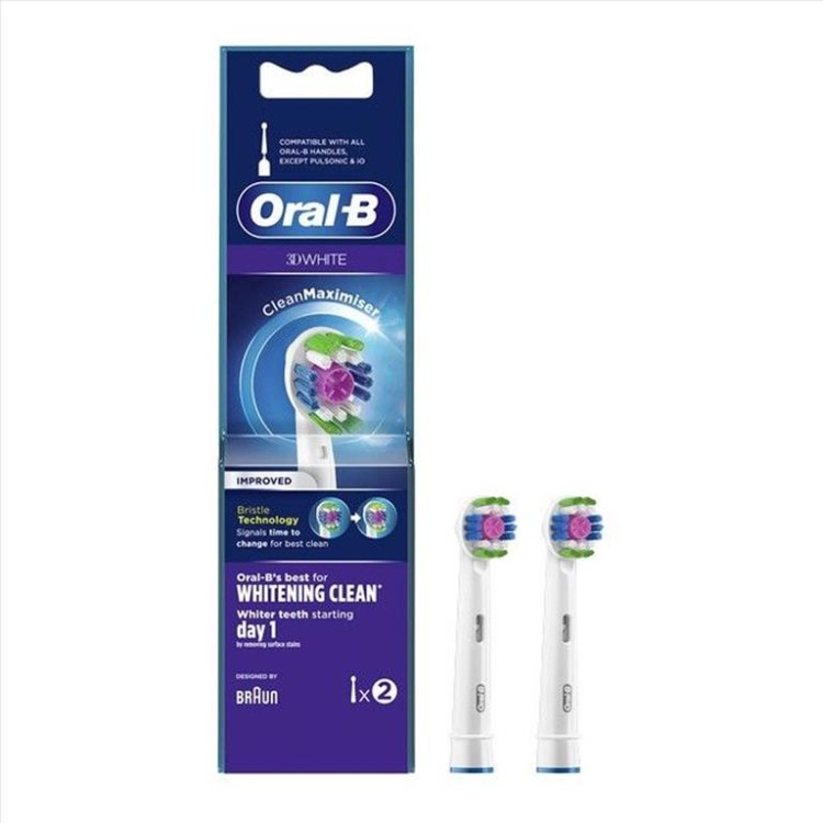 ORAL-B ΑΝΤ/ΚΟ T/BRUSH HEAD 3D WHITE 2TEM ORAL-B ΑΝΤ/ΚΟ T/BRUSH HEAD 3D WHITE 2TEM