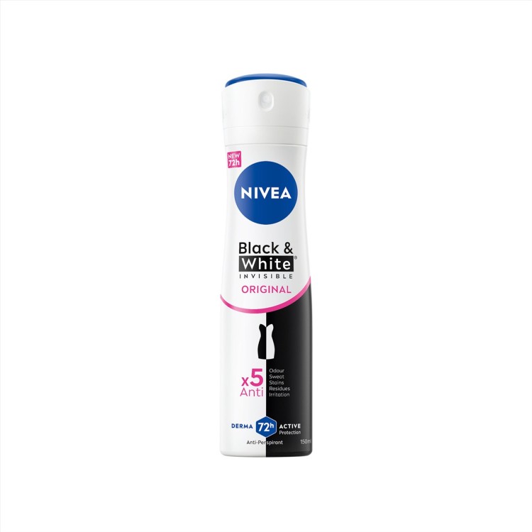 NIVEA DEO SPRAY 150ml B&W INVISIBLE ORIGINAL(W) NIVEA DEO SPRAY 150ml B&W INVISIBLE ORIGINAL(W)