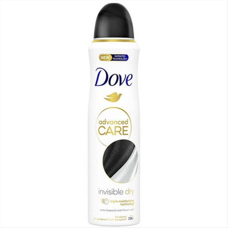 DOVE DEO SPRAY ADV 150ml INVISIBLE DRY DOVE DEO SPRAY ADV 150ml INVISIBLE DRY