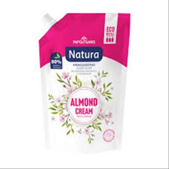 PAPOUTSANIS NATURA L/S REFILL ALMOND CREAM 750ml